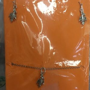 Necklace and earrings